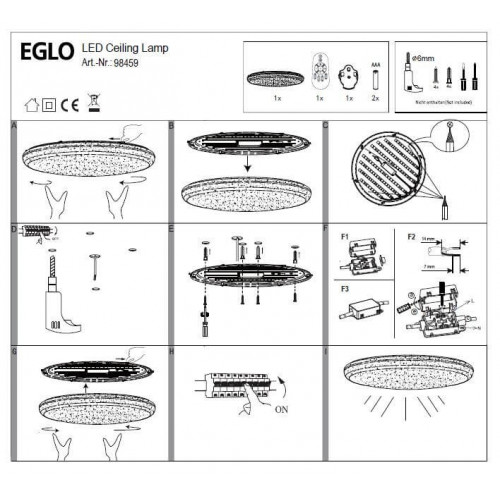 Стельовий світильник Eglo TOTARI-C 98459