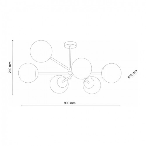 Люстра TK Lighting SARIUS GOLD 4739
