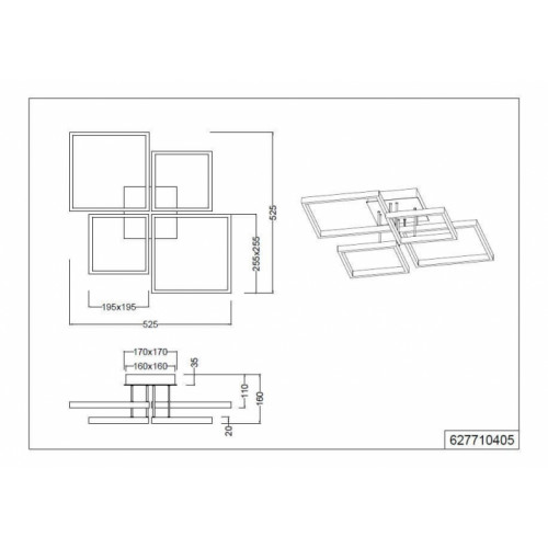Люстра Trio SORRENTO 627710432