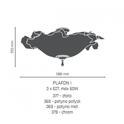 Люстра Amplex PLAFON 1 369 (8804)