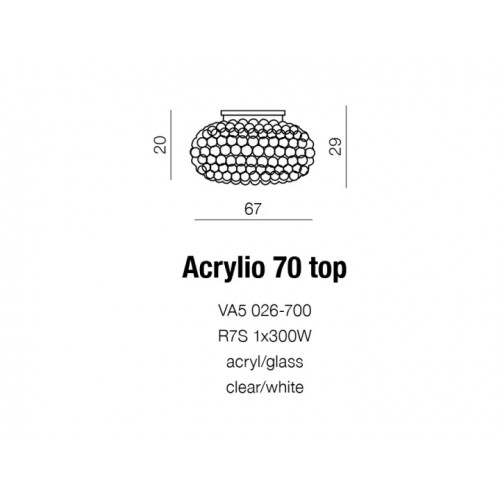 Люстра AZzardo ACRYLIO 70 AZ0054 (VA5026700CHCLWH)