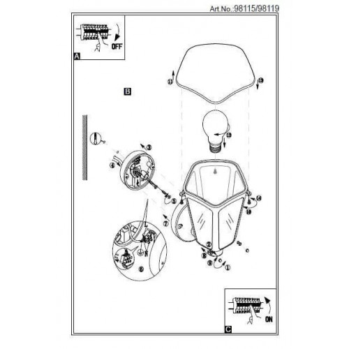 Люстра Trio FARO 606100332