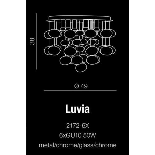 Люстра AZzardo LUVIA AZ2541 (21726XCH)