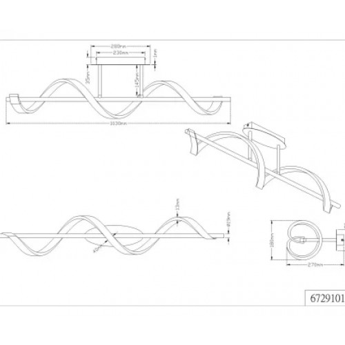 Люстра Trio SYDNEY 672910106