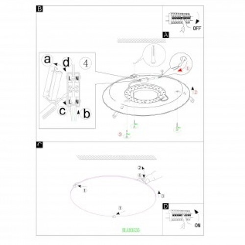 Стельовий світильник Eglo RICONTO 93536