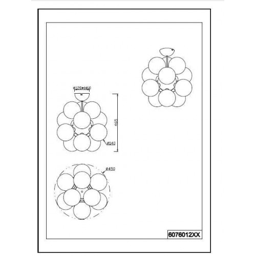 Люстра Trio ALICIA 607601206