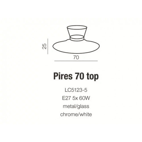 Люстра AZzardo PIRES 70 AZ0282 (LC 51235WH)