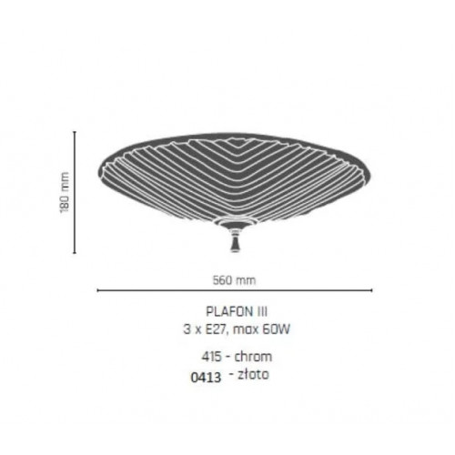 Люстра Amplex PLAFON 3 415 (8811)