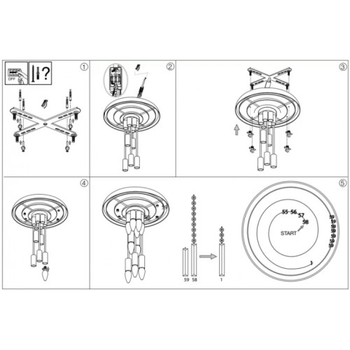 Люстра Ideal Lux CARLTON 213507