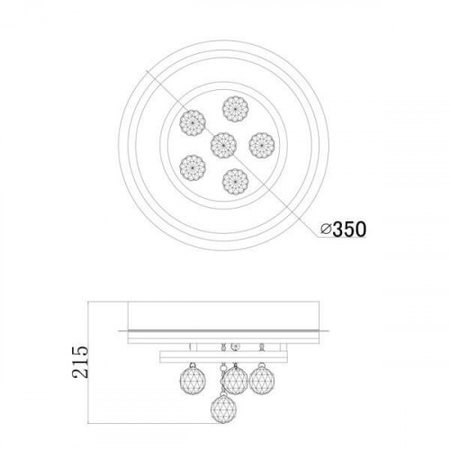 Люстра Zuma Line MALAWI B180607-2