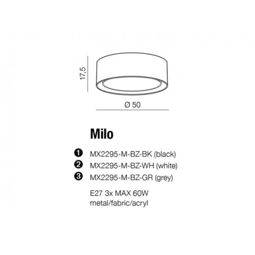Люстра AZzardo MILO AZ2318 (MX2295MBZWH)
