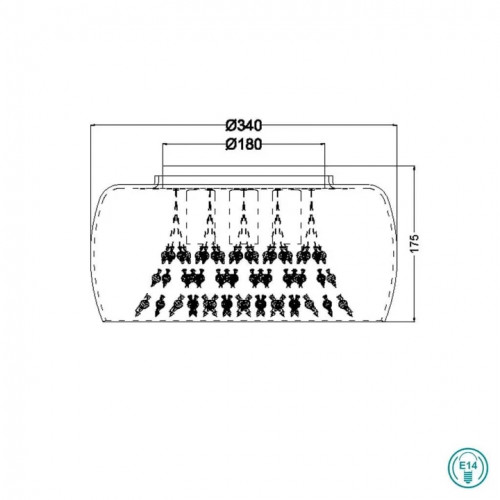 Люстра Trio CRYSTEL 616700306