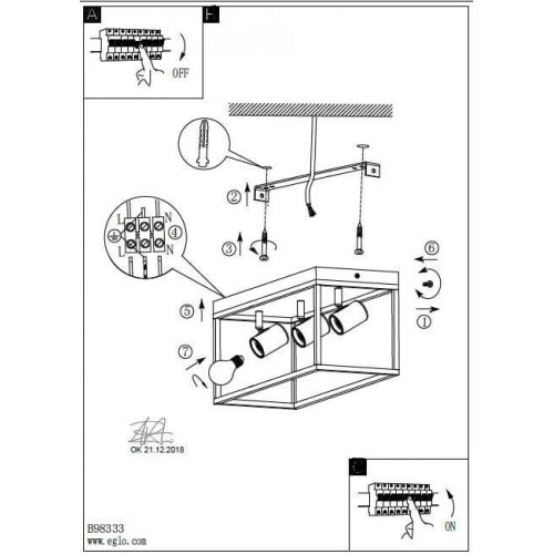 Люстра Eglo SILENTINA 98333