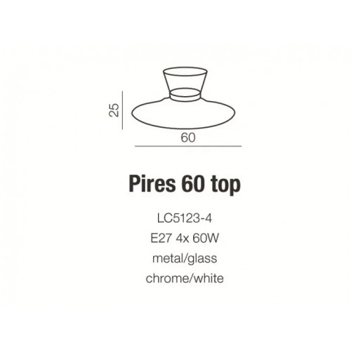 Люстра AZzardo PIRES 60 AZ0281 (LC 51234WH)