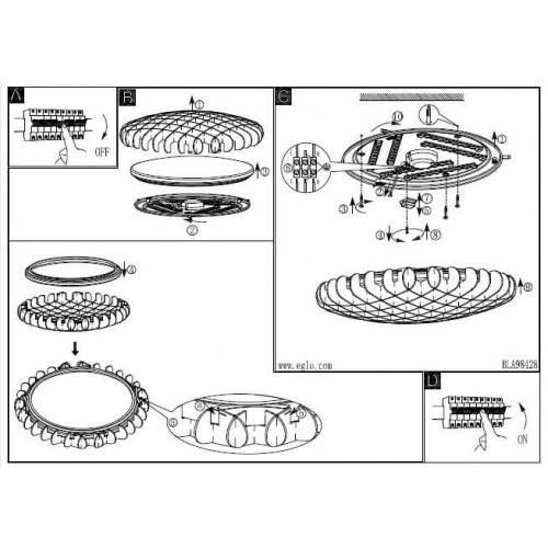 Люстра Eglo VALDECABRAS 98428