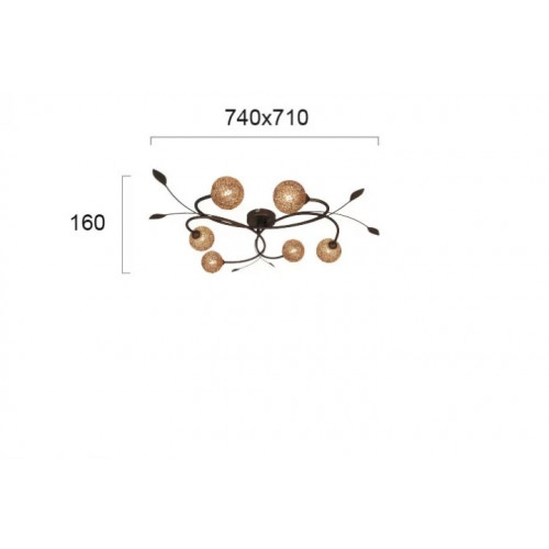 Люстра Viokef SISSY 4192900