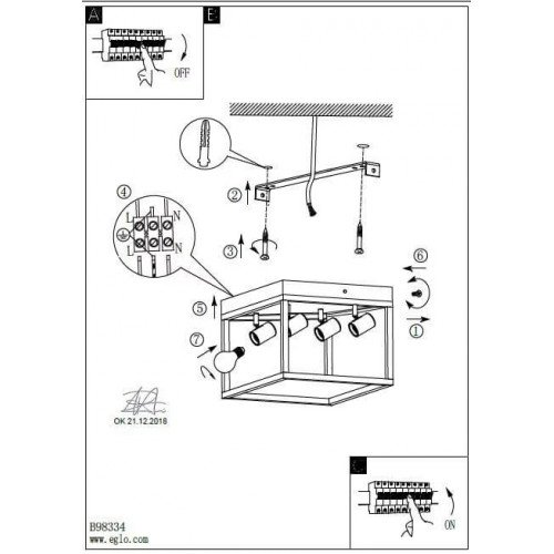 Люстра Eglo SILENTINA 98334