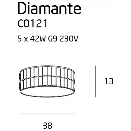 Люстра MAXlight DIAMANTE C0121