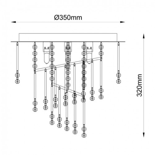 Люстра Zuma Line TERRE 19154M