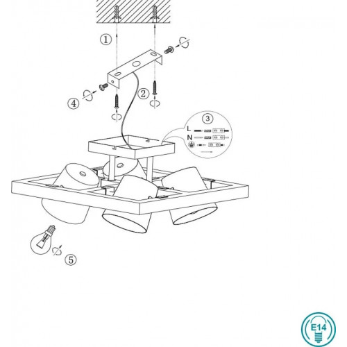 Стельовий світильник Trio SALINAS 620310308