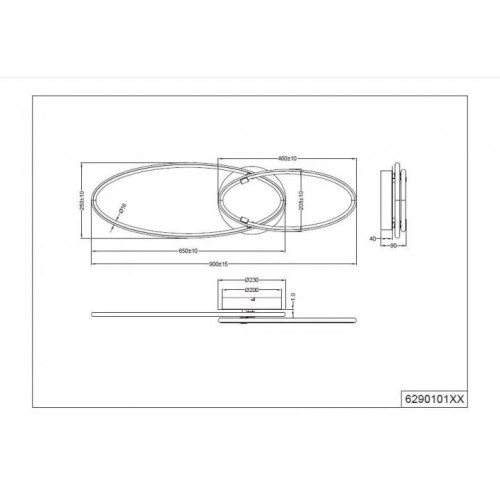 Люстра Trio AVUS 629010107