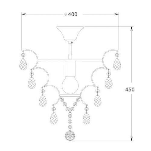 Люстра Zuma Line FUSION RLX93410-1