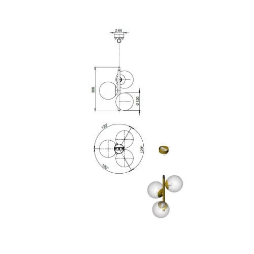 Люстра Ideal Lux Pashà 165004