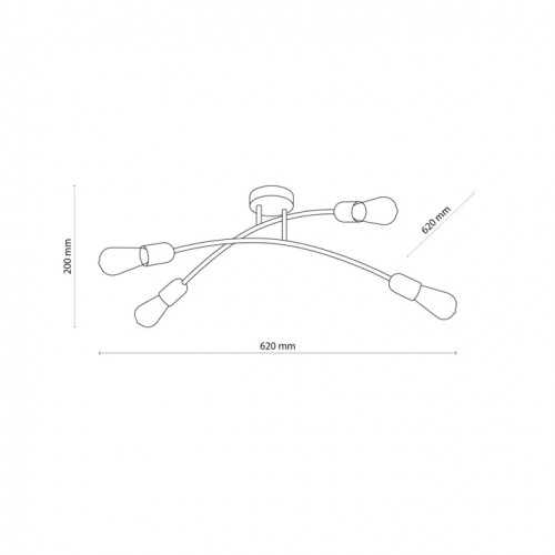 Люстра TK Lighting HELIX GOLD 4688