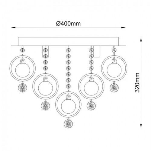 Люстра Zuma Line GRESSA 19031-M