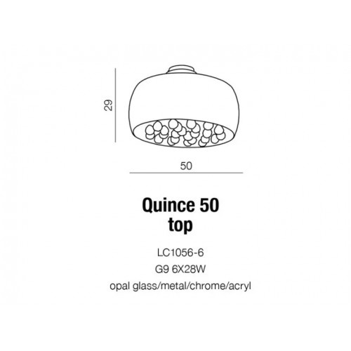 Люстра AZzardo QUINCE 50 AZ0702 (LP/LC10566 )