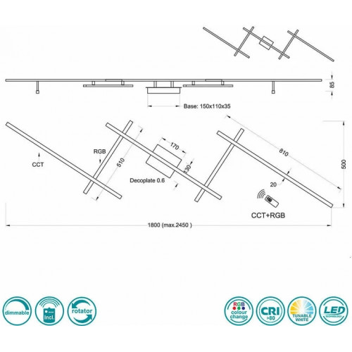 Люстра Trio ARVIN 628410507