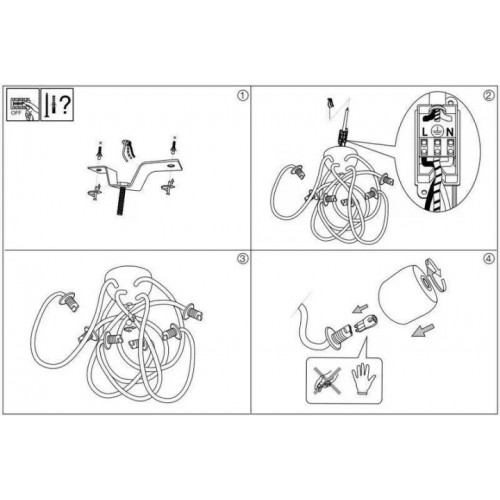 Люстра Ideal Lux OCTOPUS 174921