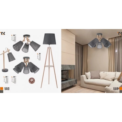 Люстра TK Lighting VAIO graphite 658