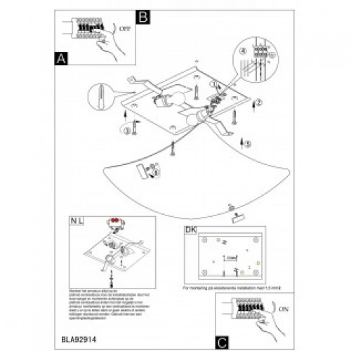 Стельовий світильник Eglo SABBIO 1 92914
