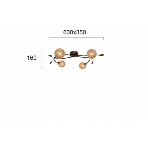 Люстра Viokef SISSY 4192800