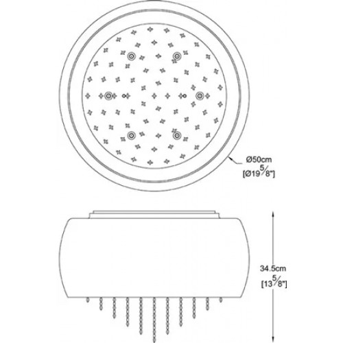 Люстра Searchlight BAGUETTE 86353-3BK