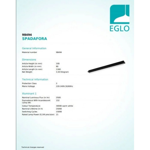 Люстра Eglo SPADAFORA 98494