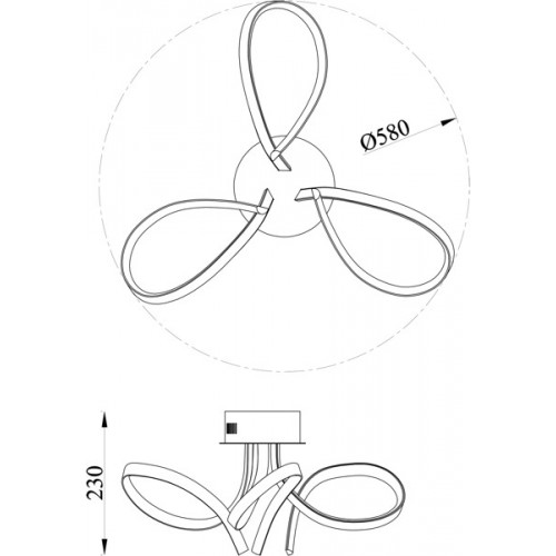 Люстра Zuma Line DARIO MX48006-3K