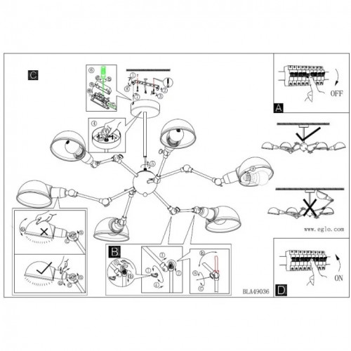 Люстра Eglo EXMOOR 49036