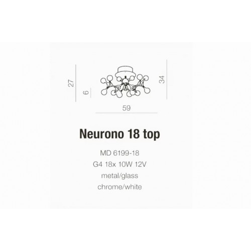 Люстра AZzardo NEURONO 18 AZ0553 (MD619918CHWH)