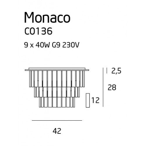 Люстра MAXlight MONACO C0136