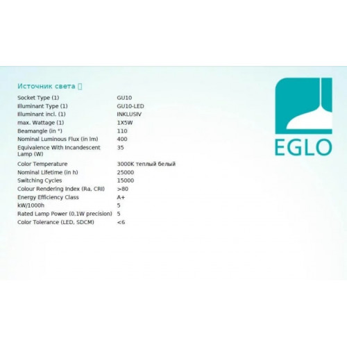 Люстра Eglo CALMEILLES 39612