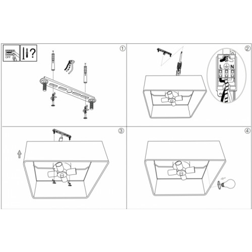 Стельовий світильник Ideal Lux RITZ 152899
