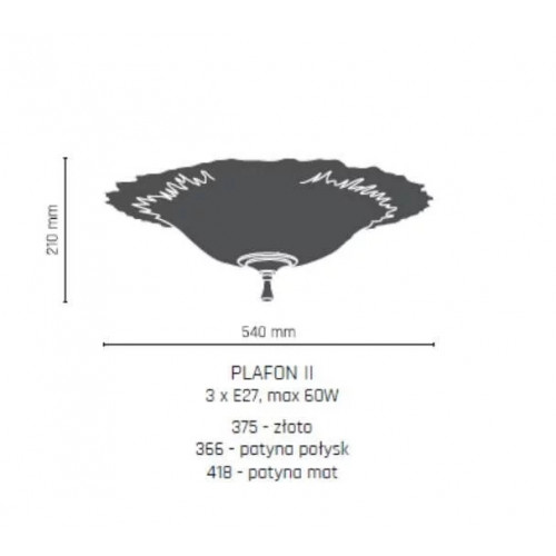 Люстра Amplex PLAFON 2 366 (8809)