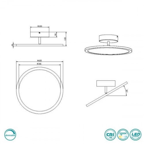 Люстра Trio TRAY 640910132