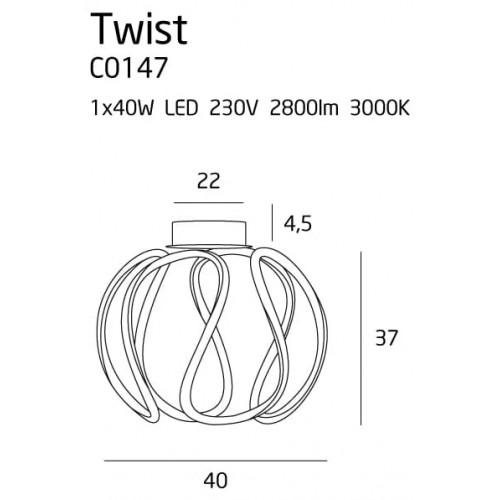 Люстра MAXlight TWIST C0147