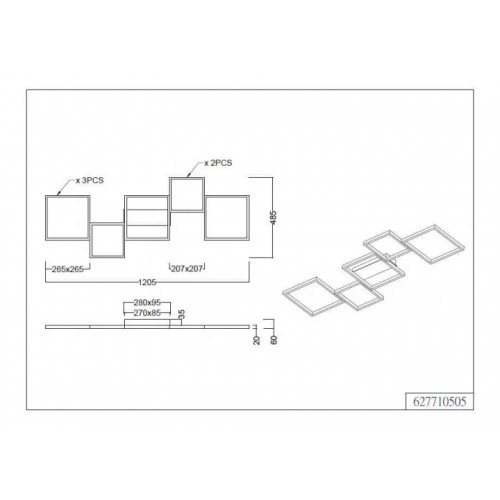 Люстра Trio SORRENTO 627710532
