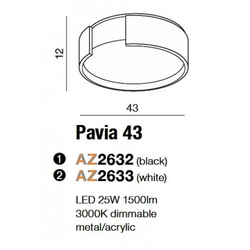 Люстра AZzardo PAVIA 43 AZ2632