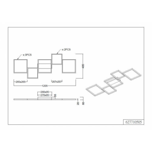 Люстра Trio SORRENTO 627710532
