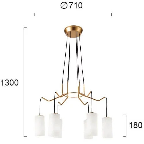 Люстра Viokef ELENOR 4232000